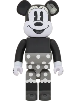 BE@RBRICK figure: MINNIE MOUSE (B&W Ver.)