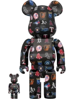 BE@RBRICK figure: American League & Set Black