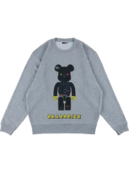 BE@RBRICK figure: MLE PAC-MAN Series Crew Neck Sweat
