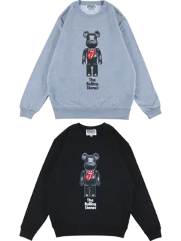 BE@RBRICK figure: The Rolling Stones Crewneck Sweatshirt