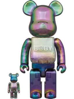 BE@RBRICK figure: MY FIRST BE@RBRICK BABY CLEAR BLACK CHROME Ver.