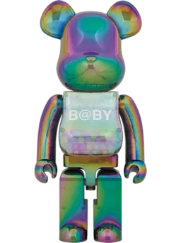 BE@RBRICK figure: MY FIRST BE@RBRICK BABY CLEAR BLACK CHROME Ver.