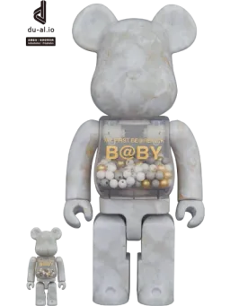 BE@RBRICK figure: MY FIRST BE@RBRICK B@BY MARBLE(大理石) Ver.