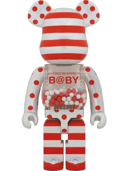 BE@RBRICK figure: MY FIRST BE@RBRICK B@BY RED & SILVER CHROME Ver.