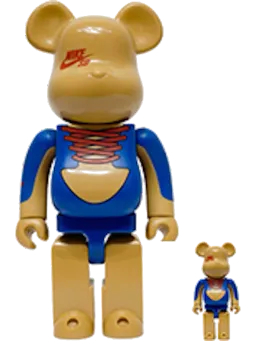 BE@RBRICK figure: Nike SB & Set Bearbrick Blue/Brown