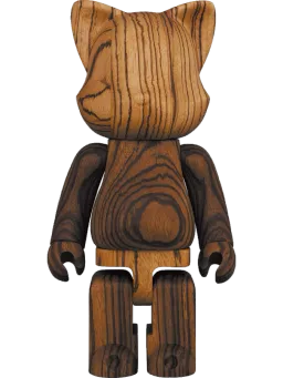 BE@RBRICK figure: NY@BRICK Karimoku Zebrawood