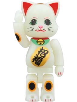 BE@RBRICK figure: Maneki Neko Glow-in-Dark