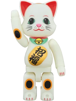 BE@RBRICK figure: Maneki Neko Glow-in-Dark