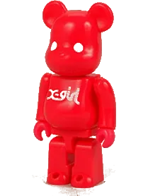 BE@RBRICK figure: NYLON JAPAN X-girl x NYLON JAPAN