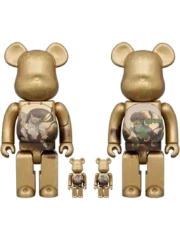 BE@RBRICK figure: Ogata Korin's Fujin Raijin 4 PC Set