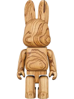 BE@RBRICK figure: R@BBRICK Karimoku Zebrawood