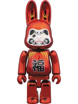 BE@RBRICK figure: R@BBRICK Daruma Red Chrome