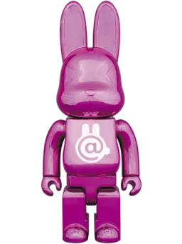 BE@RBRICK figure: R@bbrick Chrome Pink