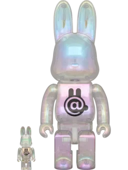 BE@RBRICK figure: R@BBRICK CLEAR CHROME Ver.