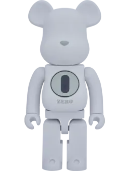 BE@RBRICK figure: ROBERT INDIANA × fragmentdesign WHITE