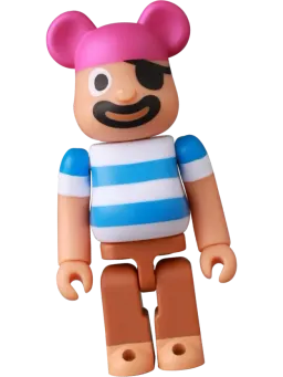 BE@RBRICK figure: Kurohige Kiki Ippatsu (Series 51) #11