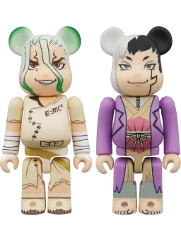 BE@RBRICK figure: Senku Ishigami & Gen Asagiri 2PCS SET 2PCS