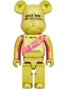 BE@RBRICK figure: Sex Pistols "NEVER MIND THE BOLLOCKS" Chrome Ver.
