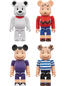 BE@RBRICK figure: Snoopy / Charlie Brown / Lucy / Linus