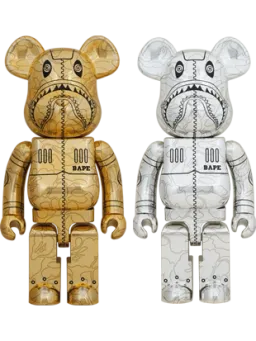 BE@RBRICK figure: Sorayama × Bape(r) Camo Shark