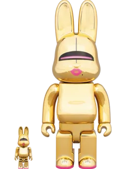 BE@RBRICK figure: Sorayama Sexy Robot Gold R@bbrick