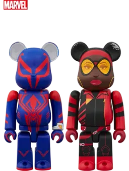 BE@RBRICK figure: Spider-Man 2099 ＆ Spider-Woman 2pcs