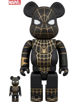 BE@RBRICK figure: Spider-Man Black & Gold Suit