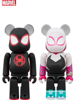 BE@RBRICK figure: SPIDER-MAN(Miles Morales) & SPIDER-GWEN 2PCS