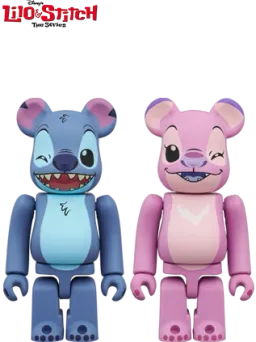 BE@RBRICK figure: Stitch & Angel 2pcs