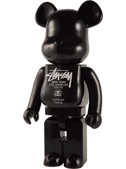 BE@RBRICK figure: Stussy World Tour Be@rbrick (black)