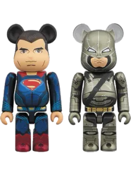 BE@RBRICK figure: Superman & Armored Batman 2 Pack