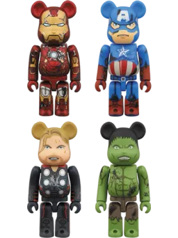 BE@RBRICK figure: THE AVENGERS DAMAGE Ver.