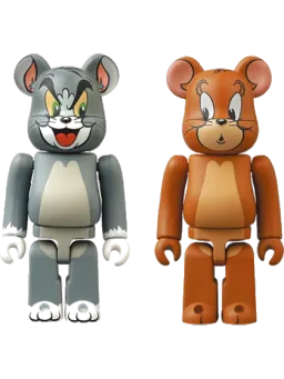 BE@RBRICK figure: Tom and Jerry Set of 2 (Animal) - Bearbrick Series 41 by Medicom Toy