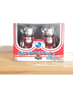 BE@RBRICK figure: Ultraman Jack & Zoffy Bearbrick 2-Pack - Medicom Toy