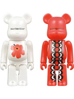 BE@RBRICK figure: Unikko Be@rbrick + Unikko Plywood Tray /Kaivo Be@rbrick + Kaivo Plywood Tray