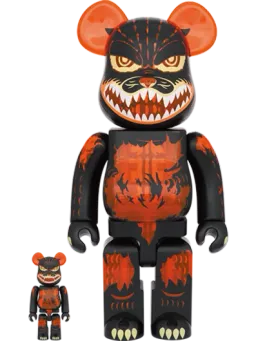 BE@RBRICK figure: ゴジラVSデストロイア版 ゴジラ (メルトダウン：クリアオレンジVer.)