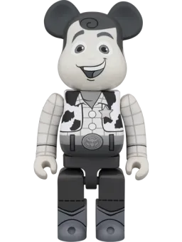 BE@RBRICK figure: WOODY B&W Ver.