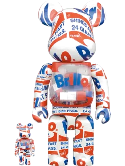 BE@RBRICK figure: x Andy Warhol Brillo (2022)