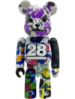 BE@RBRICK figure: x BAPE 28th Anniversary Camo #1 Multi Camo (Secret Edition)