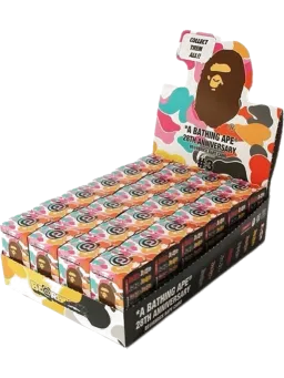 BE@RBRICK figure: x BAPE 28th Anniversary Camo #3 Sealed Case (24 Blind Boxes)