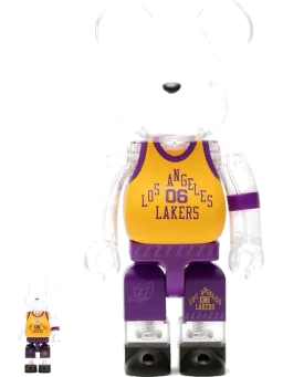 BE@RBRICK figure: x Bodega x NBA Worldwide Respect Los Angeles Lakers