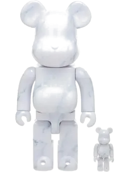 BE@RBRICK figure: x END. & Set White Marble