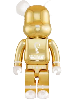 BE@RBRICK figure: x FIFA World Cup Qatar 2022 Gold