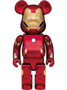 BE@RBRICK figure: x Ironman Happy Lottery (2021 Version) Red