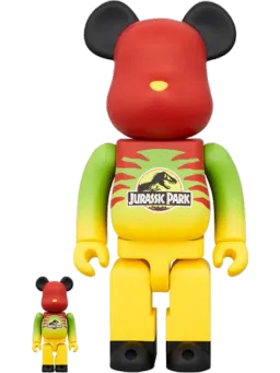 BE@RBRICK figure: x Jurassic Park & Set Green/Yellow