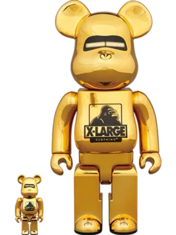 BE@RBRICK figure: Xlarge(r) × Hajime Sorayama & Gold