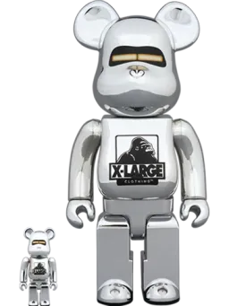 BE@RBRICK figure: Xlarge(r) × Hajime Sorayama & Silver